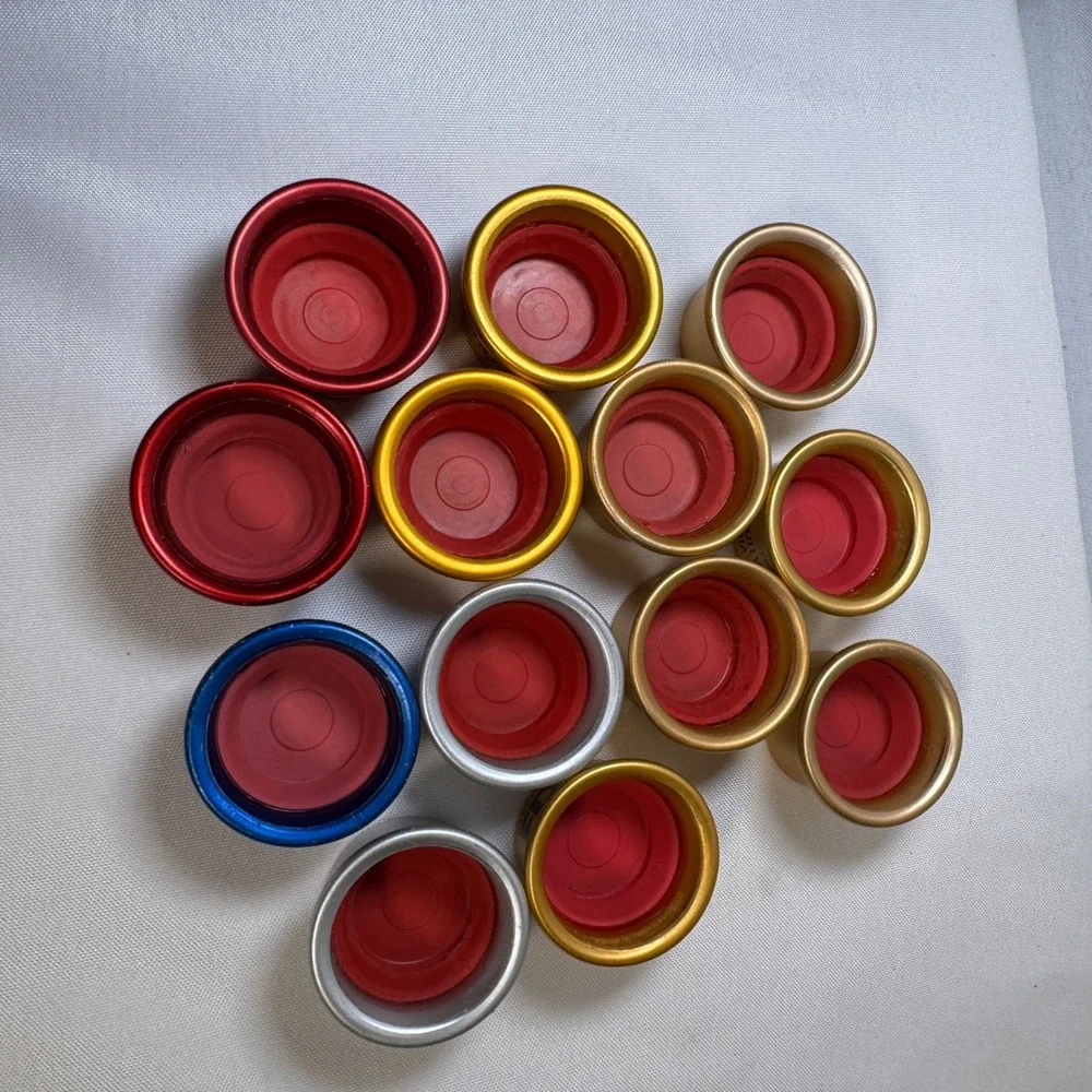 Vintage Fizz-Whiz Bottle Caps Lot of 13 Metal Pressure Seal Resealers USA Made